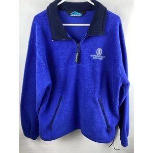 Tri Mountain Men’s  Sz 2XL? Fleece 1/4 Zip Pullover Hofbrauhaus Newport Logo